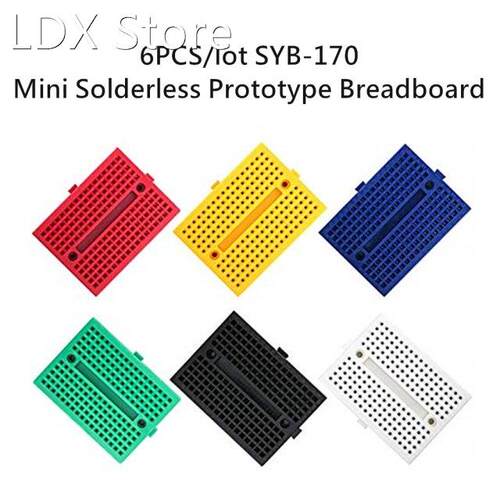 6PCS/lot SYB-170 Universal Solderless Prototype Breadboard 1