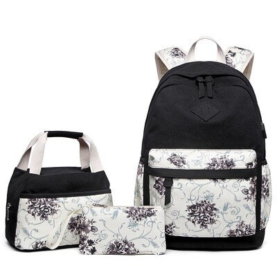 2020 New Floral Prints Backpack for Women's Shoulder Bag Sc