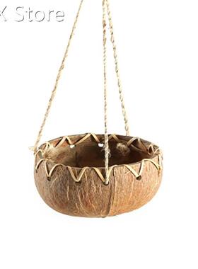 Coconut Shell Succulent Planter Pot Bonsai Flowerpot Planter