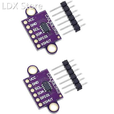 2Pcs VL53L0X Time-Of-Flight ToF Ranging Sensor Breakout 940N