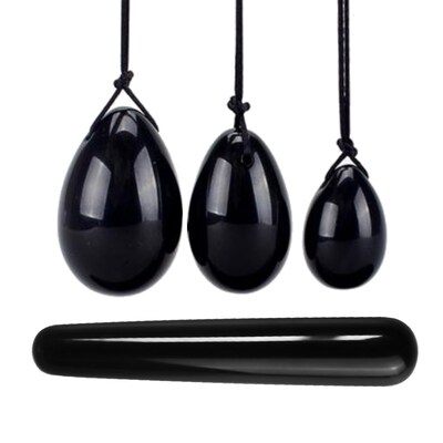 Nature Obsidian Yoni Egg Sphere Women Pelvic Floor Muscle K