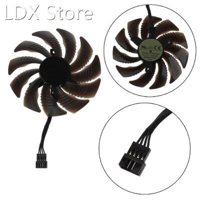 88MM T129215SU 4Pin Cooling Fan For Gigabyte GTX 1050 1060 1