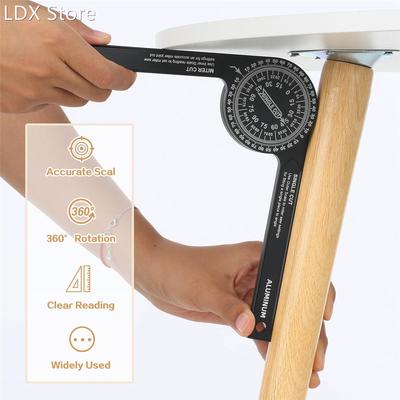 7in Miter Saws Protractor Rust Proof Aluminum Alloy Accurate