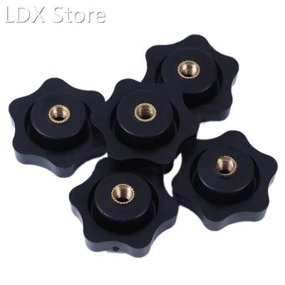 5pcs/lot M5 Plum Bakelite Hand Tighten Nuts Handle Thread St