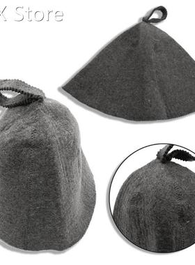 Wool Felt Sauna Hat Anti Heat Russian Banya Cap 适用于 Bath