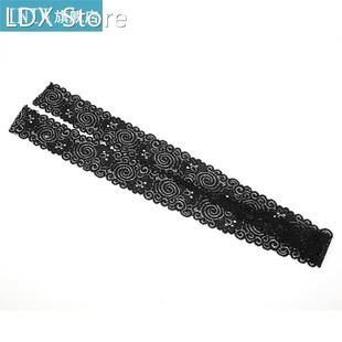 Black Lace Ribbon Stylish Stretchy Lace Trim for Sewing DIY
