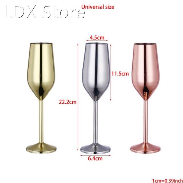 2022 New Stainless Steel Wine Glass Goblets Champagne Goblet