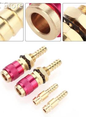 2PCS Brass 8mm GasWater Quick Connector 适用于 MIG TIG Weld