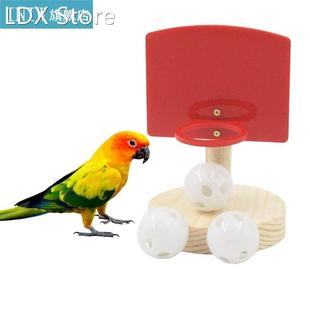 Pet Birds Chew Toys Parrot Basketball Hoop Props Parakeet Be