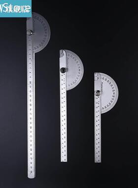 Stainless Steel Protractor180 Degree Multi Angle Ruler Rotar