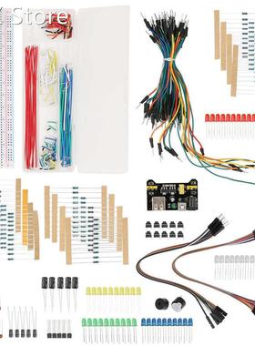 Electronics Component Starter Kit Breadboard cable resistors