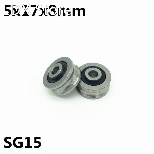 10pcs SG15 U groove bearing 5x17x8 mm double row sealed ball