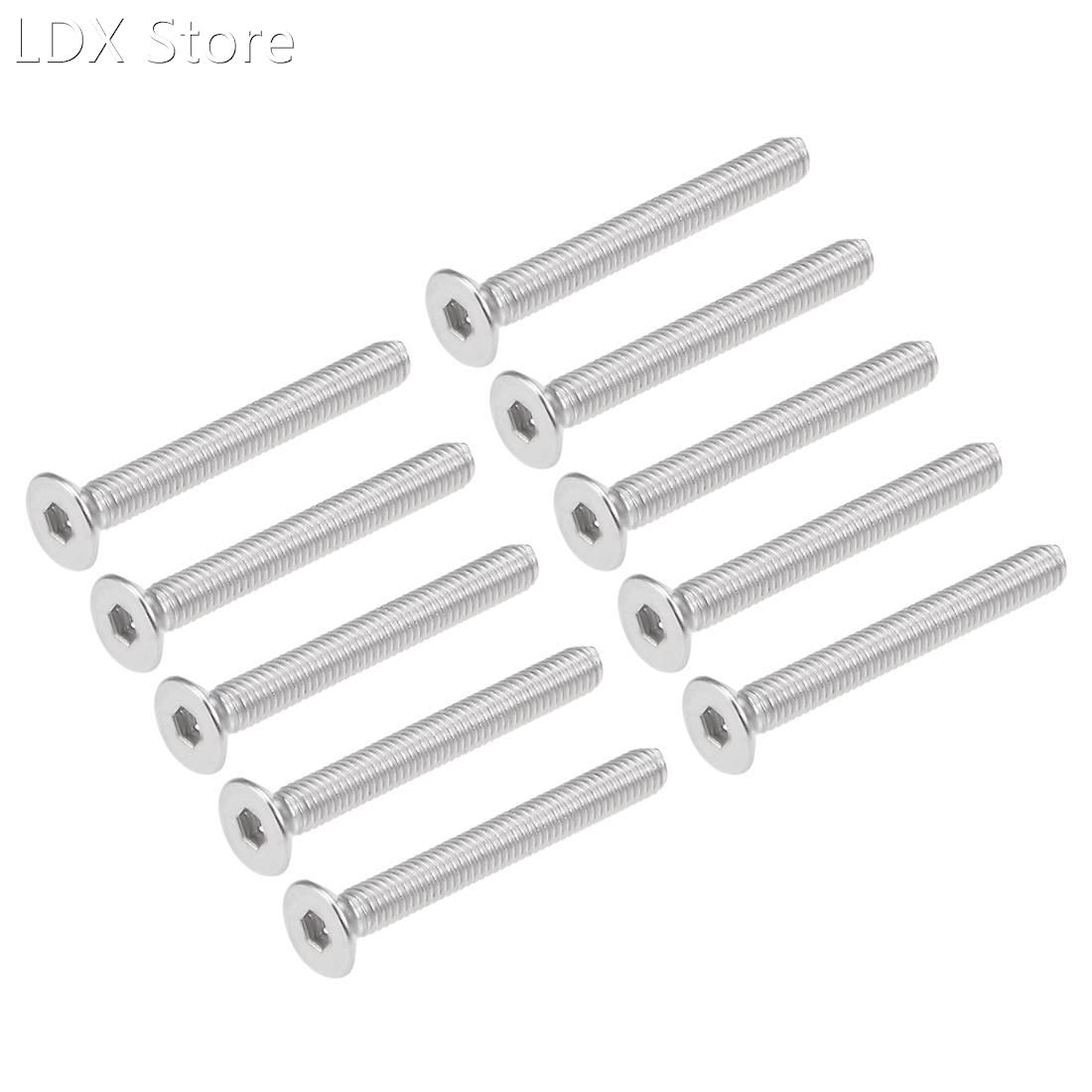 M3x25mm Flat Head Machine Screws Inner Hex Screw 304 Stainle