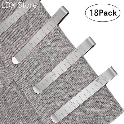 18 Pack Metal Sewing Crimping Clip Stainless Steel Hemming C