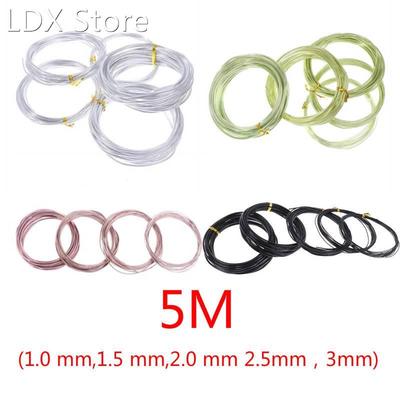 Total 5m (Black Gold Sliver Green) Bonsai Wires Anodized Alu