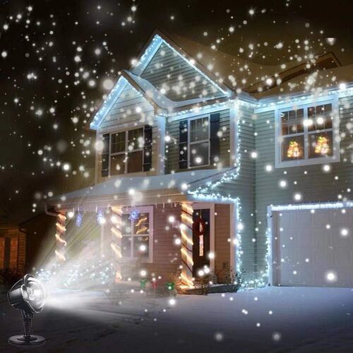 Litake LED Waterproof Snowfall Light Projector with Remote