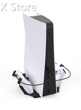 For PS5 Game Console Vertical Stand Dual Controller Gamepad