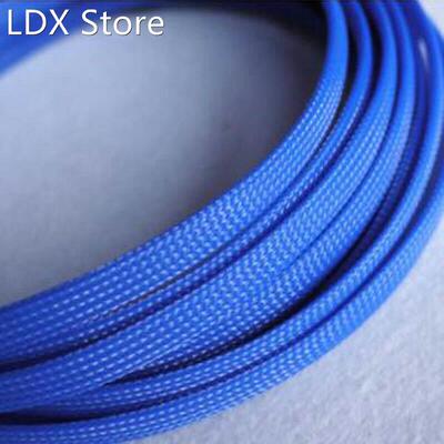 Blue 3-30mm Cable Sleeves Snakeskin Mesh Wire Protecting Nyl