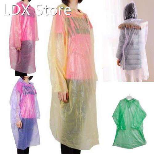 New Waterproof Bicycle Emergency Disposable Raincoat Women M
