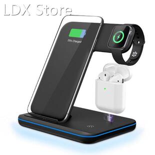 Wireless Charging Stand – 3 in 1 Fast Charger Holer &n