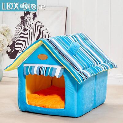 Detachable Dog House Foldable Winter Anti-Slipping Warm Cave