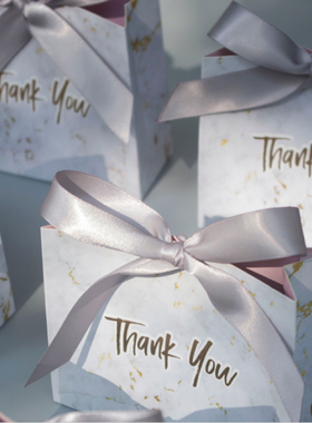 New Creative Mini Grey Marble Gift Bag Box for Party Baby Sh