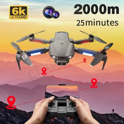2021 NEW F9 GPS Drone 6K Dual HD Camera Professional Aerial