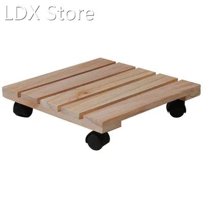 Plant Flower Pot Removable Tray With Roller Pulley Wheel Flo