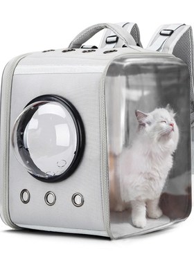 2020 New Pet Cat Bag Transparent Pet Backpack Foldable Spac
