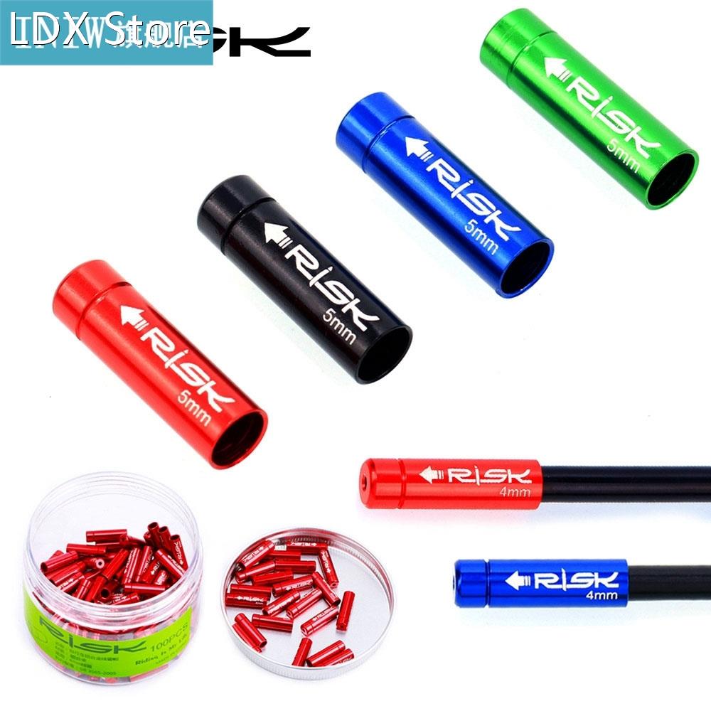 10Pcs 4/5mm Cables Housing Ferrules Crimps Cable End Cap Der