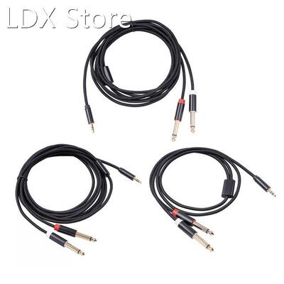 3.5mm TRS to Double 6.5mm TS Audio Cable Male to Dual 1/4 i