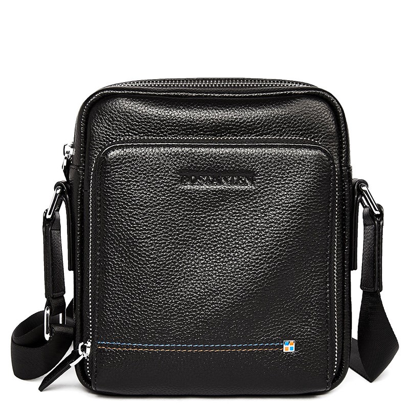 Bostanten Real Cow Genuine Leather Men Messenger Bag Casual