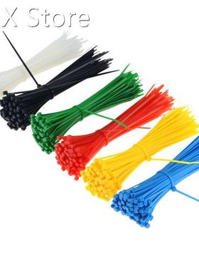 100PCS/Pack Cable Tie 3*150 Self-Locking Plastic Seal Colorf
