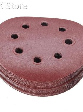 30X 5inch 125mm 8 Hole 240 Grit Sand Sanding Disc Paper Ran