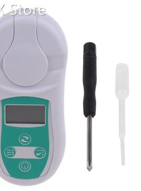 Digital Brix Refractometer Sugar Testing Meter 0-53% Tempera