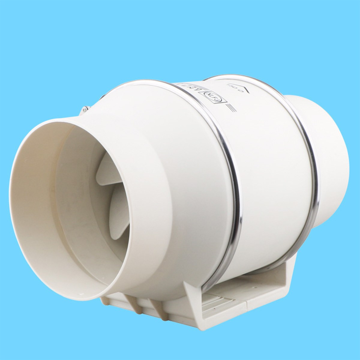 220V 6 Inch Low Noise Inline Duct Hydroponic Air Blower Fan