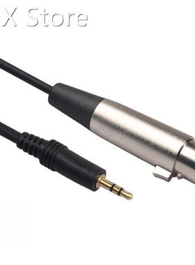 3Pin XLR Female Cable to 3.5mm Male Gold-palted Stereo Mic A
