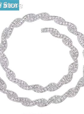 1 Yard (90cm) Crystal Glass Rhinestone Chain Trimming DIY Cl