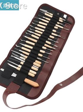 22Pcs Professional Wooden Metal Clay Sculpture Molding Carvi