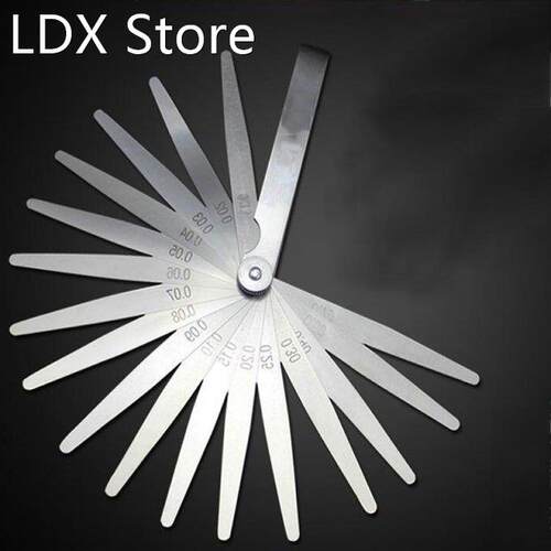 Stainless Ateel Anti-Rust Feeler Gauge Gap Ruler 17 Blade Fe