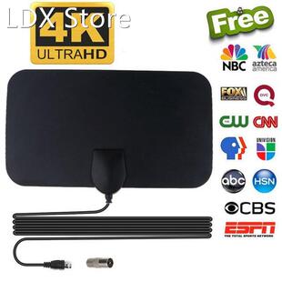 4K 25DB Digital TV Antenna High Gain HD TV DTV Box EU Plug 5
