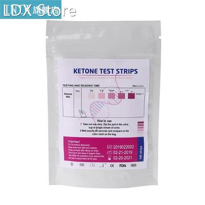 100pcs URS-1K Test Strips Ketone Reagent Testing Urine Anti-