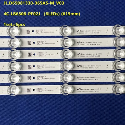 615MM LED Backlight 8 lamp For TCL 65D6 6X8 3030 65HR330M08