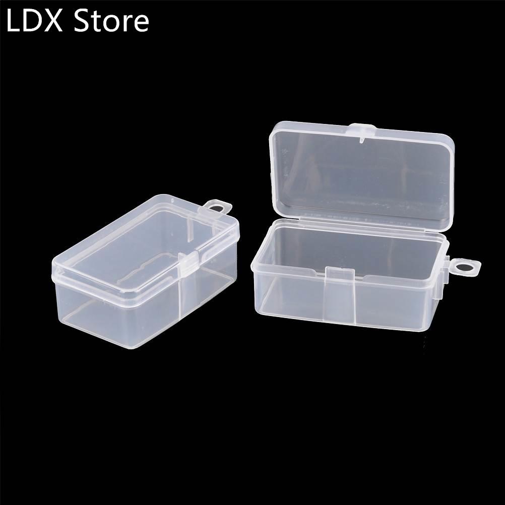 2pcs/lot Transparent Toolbox Electronic Plastic Parts Conta