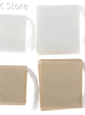 100Pcs/Lot Paper Tea Bags Filter Empty Drawstring Teabags 适