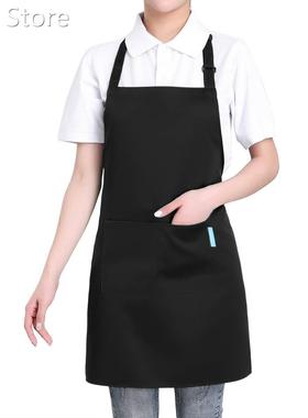 Esonmus Adults Polyester Kitchen BBQ Restaurant Apron with A