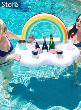 Floating Drink Holder Inflatable Pool Float Beer Drink Food