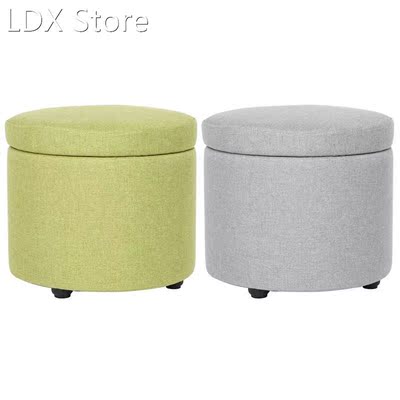 Storage Stool Multifunctional Round Storage Stool With Foots