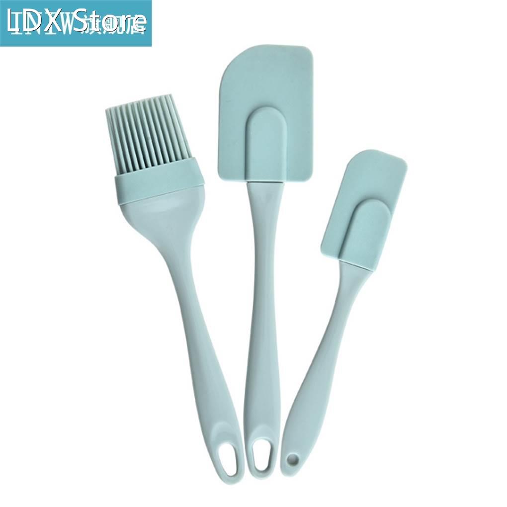 3Pcs Silicone Cream Scraper DIY Bread Cake Butter Spatula Mi