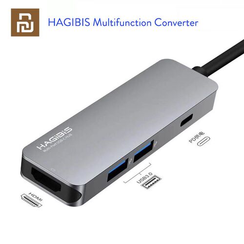 YouPin HAGIBIS Type C to HDMI Converter USB C Docking Stati